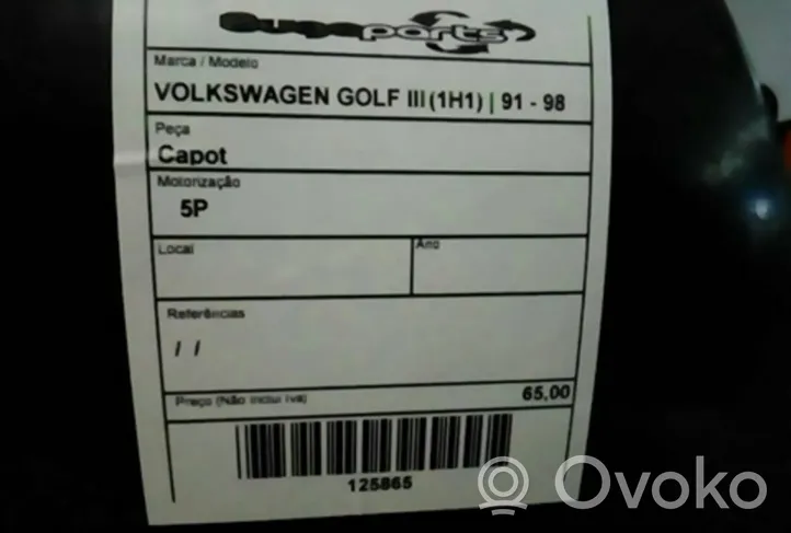 Volkswagen Golf III Konepelti 