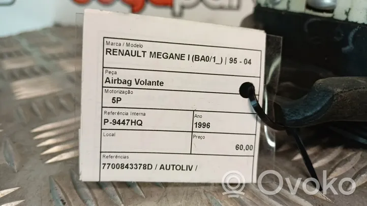 Renault Megane I Airbag de volant 