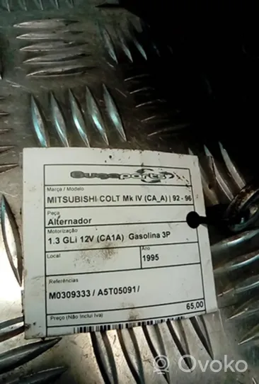 Mitsubishi Colt Generaattori/laturi 