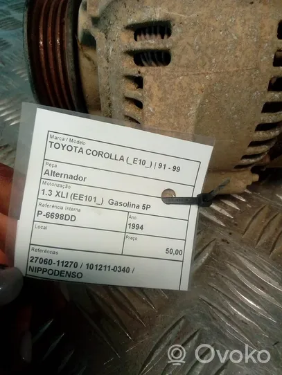 Toyota Corolla E100 Generaattori/laturi 