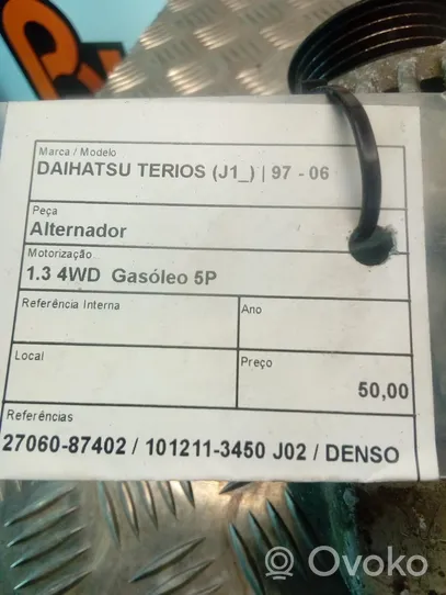 Daihatsu Terios Generatore/alternatore 