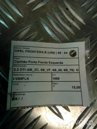 Opel Frontera B Serrure de porte coupe (poignée) 