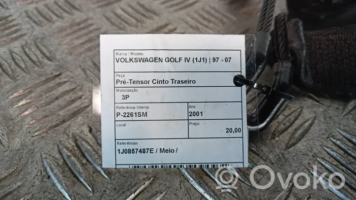 Volkswagen Golf IV Rear seatbelt 