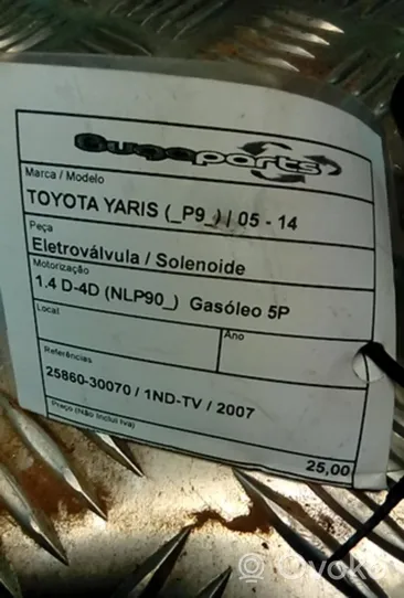 Toyota Yaris Électrovanne turbo 