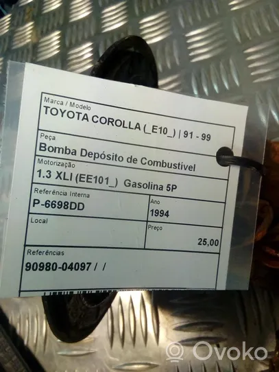 Toyota Corolla E100 In-tank fuel pump 