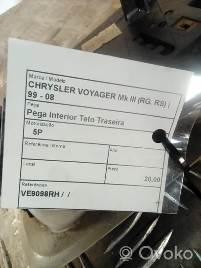 Chrysler Voyager Poignée intérieure de porte arrière 