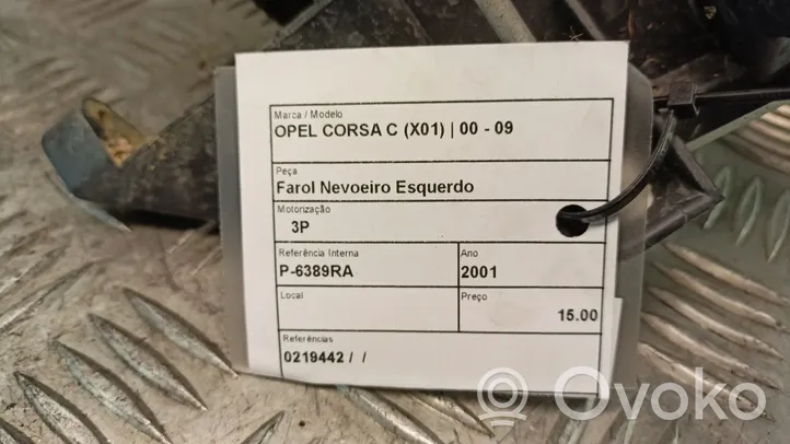 Opel Corsa C Światło przeciwmgłowe przednie 