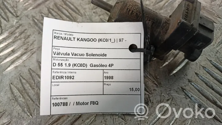 Renault Kangoo I Turboahtimen magneettiventtiili 