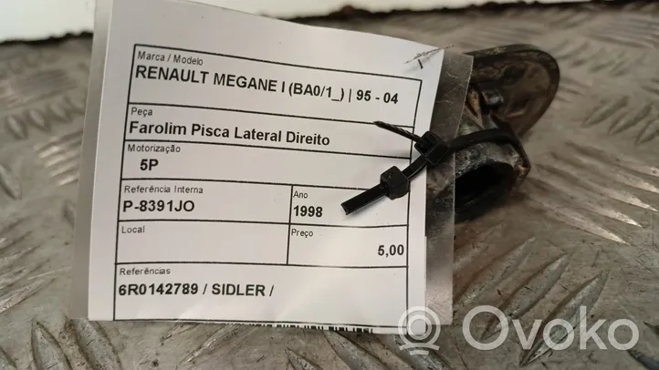 Renault Megane I Éclairage de plaque d'immatriculation 