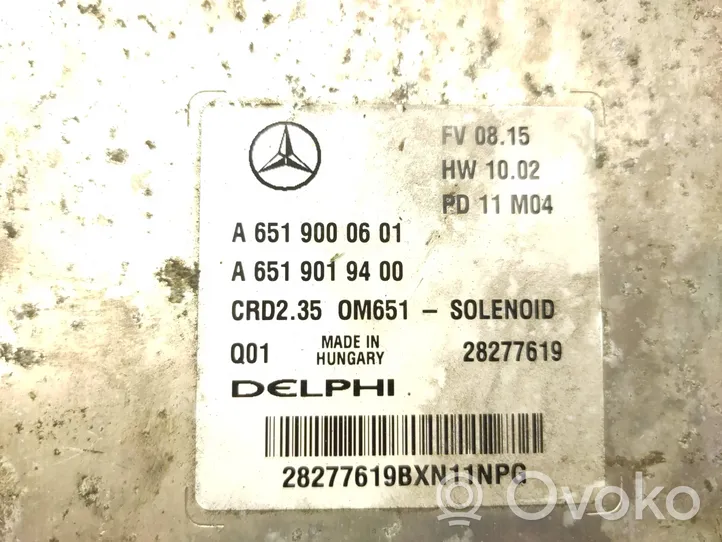 Mercedes-Benz Sprinter W906 Moottorin ohjainlaite/moduuli A6519000601