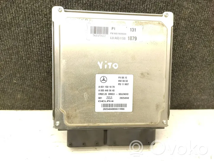 Mercedes-Benz Vito Viano W639 Calculateur moteur ECU A6511501879