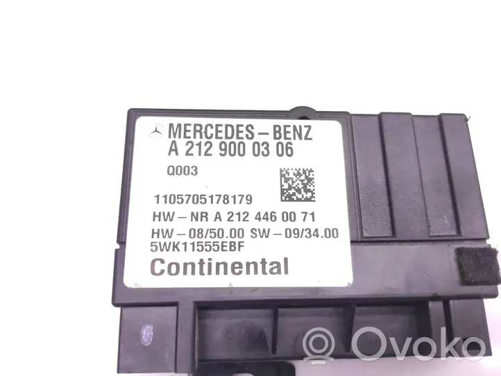 Mercedes-Benz Vito Viano W639 Unité de commande / module de pompe à carburant A2129000306