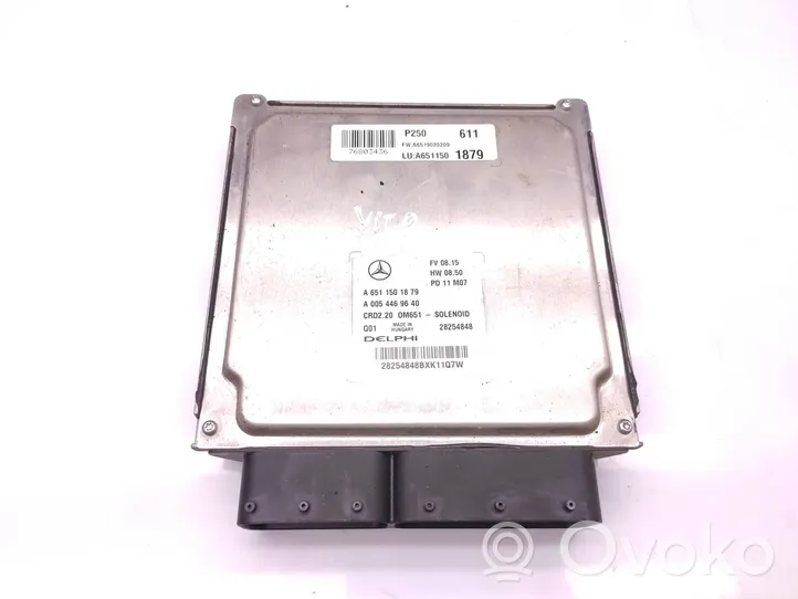 Mercedes-Benz Vito Viano W639 Calculateur moteur ECU A6511501879