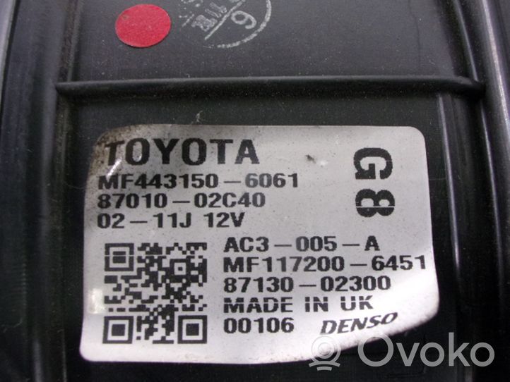 Toyota Auris 150 Pečiuko ventiliatorius/ putikas 272700-5151
