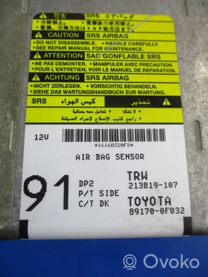 Toyota Corolla Verso E121 Kit d’airbag 