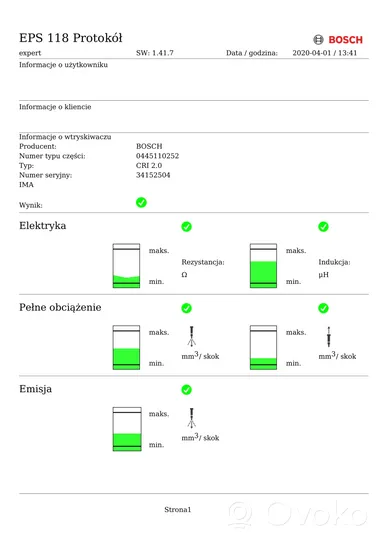 Citroen C3 Wtryskiwacz paliwa 