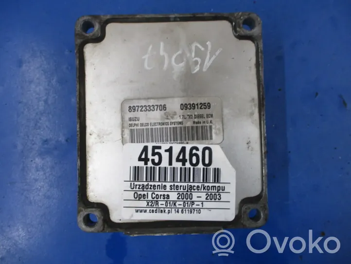 Opel Corsa C Komputer / Sterownik ECU silnika 09391259