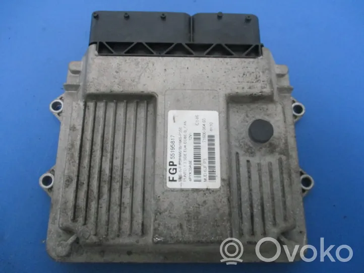 Fiat Punto (199) Unité de commande, module ECU de moteur 55195817