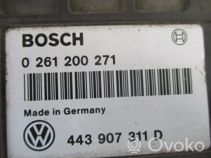 Volkswagen PASSAT B3 Unité de commande, module ECU de moteur 443907311D