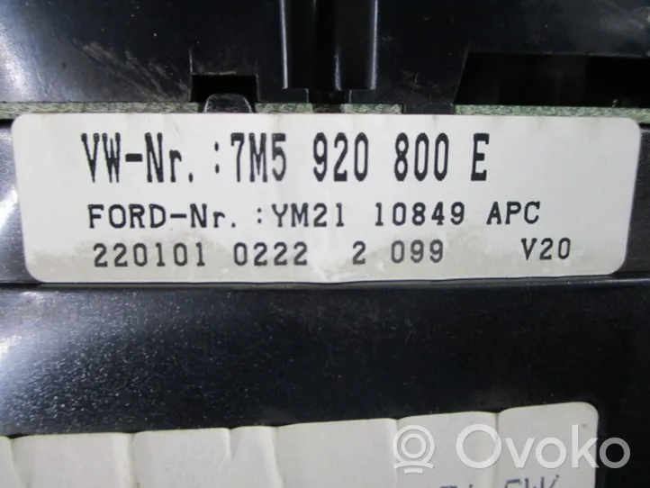 Ford Galaxy Nopeusmittari (mittaristo) 7M5920800E