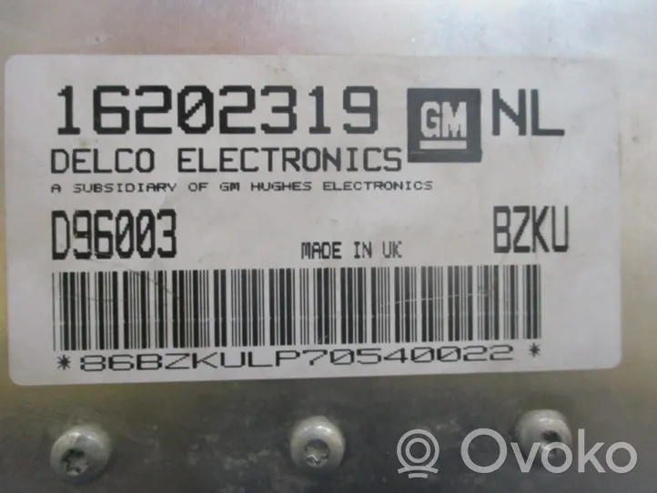 Opel Vectra B Unidad de control/módulo ECU del motor 16202319