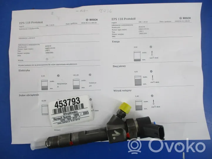 Renault Scenic I Fuel injector 8200100272