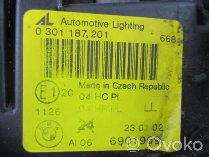 BMW 3 E46 Lampa przednia 0301187201