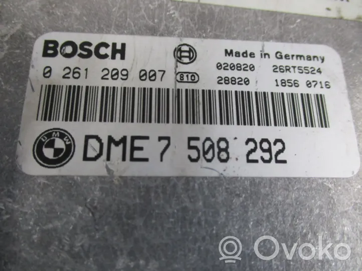 BMW 3 E46 Komputer / Sterownik ECU silnika 7508292