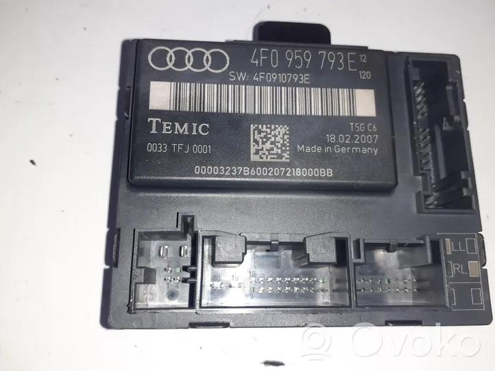 Audi A6 S6 C6 4F Centralina cancello 4F0959793E