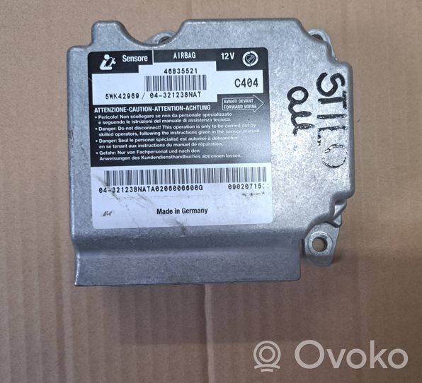 Fiat Stilo Turvatyynyn ohjainlaite/moduuli 46835521