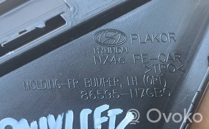 Hyundai Tucson IV NX4 Apdailinė priekinio bamperio juosta 86595N7GB0