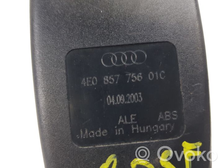 Audi A8 S8 D3 4E Fibbia della cintura di sicurezza anteriore 