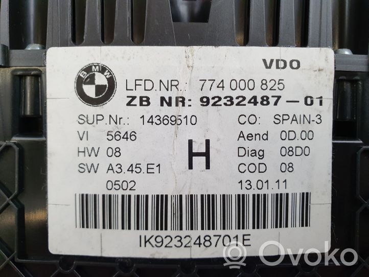 BMW Z4 E89 Compteur de vitesse tableau de bord 