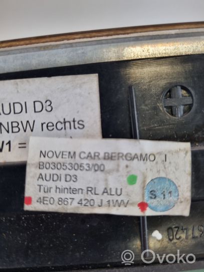 Audi A8 S8 D3 4E Rivestimento della portiera posteriore 