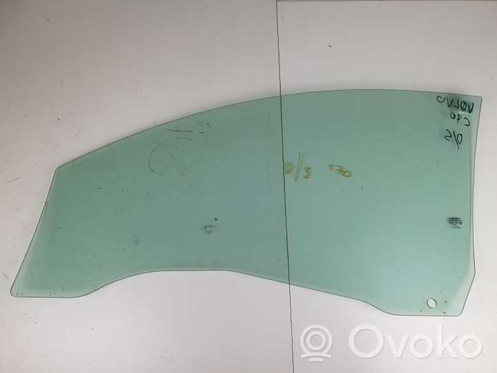 Volvo C70 Front door window/glass (coupe) 