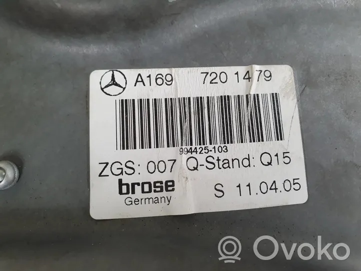 Mercedes-Benz A W169 Etuikkunan nostomekanismi ilman moottoria 