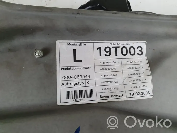 Mercedes-Benz A W169 Mechanizm podnoszenia szyby przedniej bez silnika 