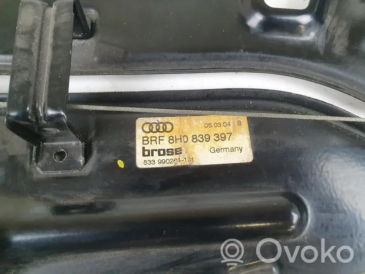 Audi A4 S4 B7 8E 8H Meccanismo di sollevamento del finestrino posteriore senza motorino 