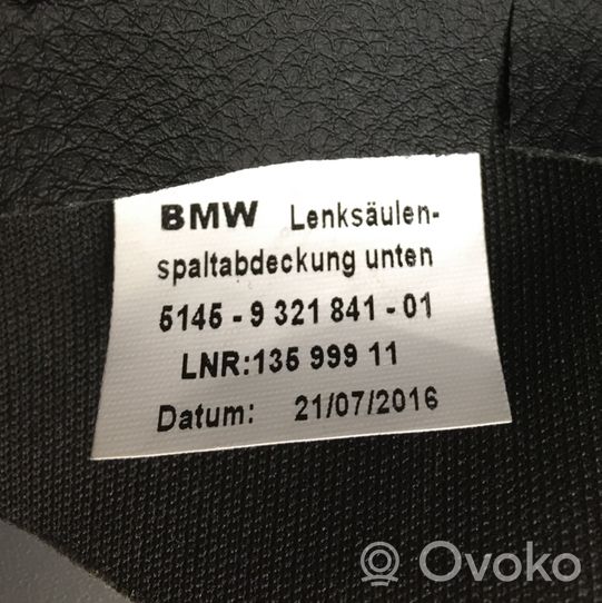 BMW 4 F32 F33 Ohjauspyörän pylvään verhoilu 9321841