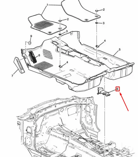 Chevrolet Camaro Inne części wnętrza samochodu 92217119