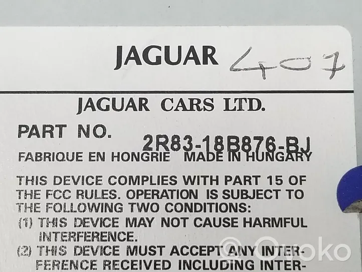Jaguar S-Type Unité principale radio / CD / DVD / GPS 2R8318B876BJ