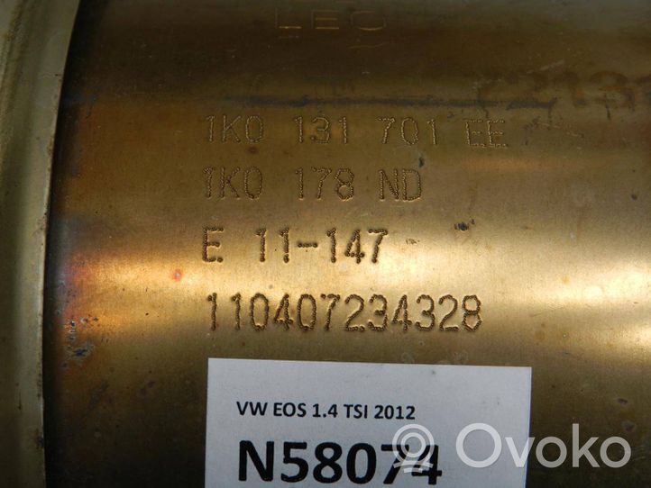 Volkswagen Eos Filtr cząstek stałych Katalizator / FAP / DPF 1K0131701E