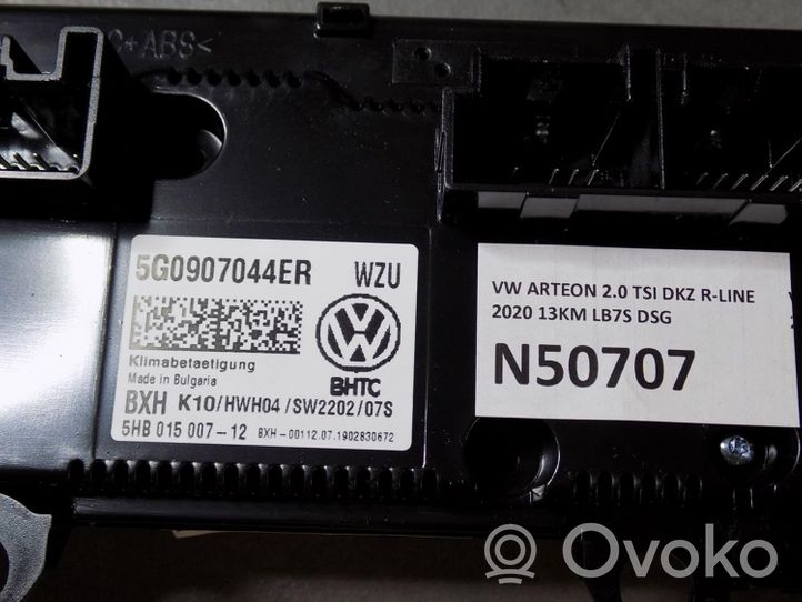 Volkswagen Arteon Oro kondicionieriaus/ klimato/ pečiuko valdymo blokas (salone) 5G0907044ER