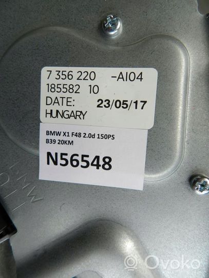 BMW X1 F48 F49 Motor del limpiaparabrisas trasero 7356220
