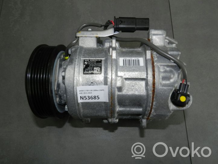 BMW 1 F20 F21 Compressore aria condizionata (A/C) (pompa) 9299328