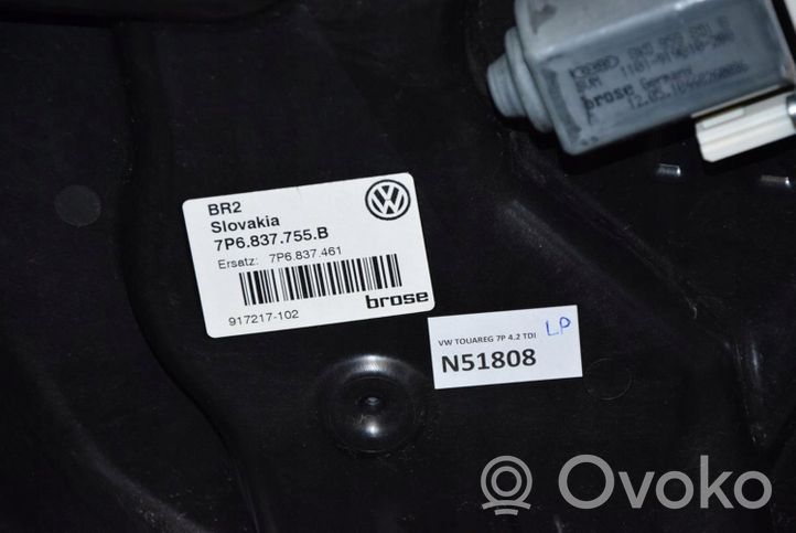 Volkswagen Touareg II Alzacristalli della portiera anteriore con motorino 7P6837755B