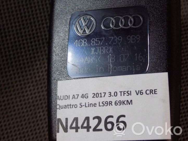 Audi A7 S7 4G Hebilla del cinturón de seguridad trasero 4G8857739