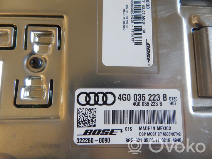 Audi A7 S7 4G Audio sistēmas komplekts 4G0035223B