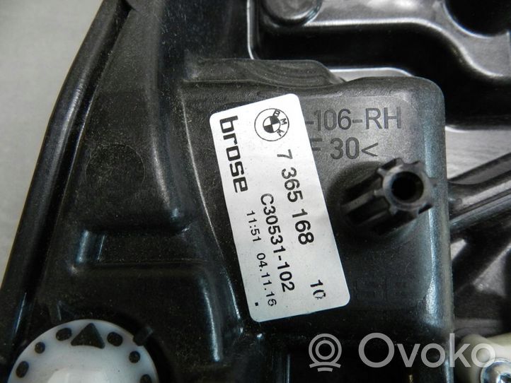 BMW 5 G30 G31 Elektryczny podnośnik szyby drzwi tylnych 7365168