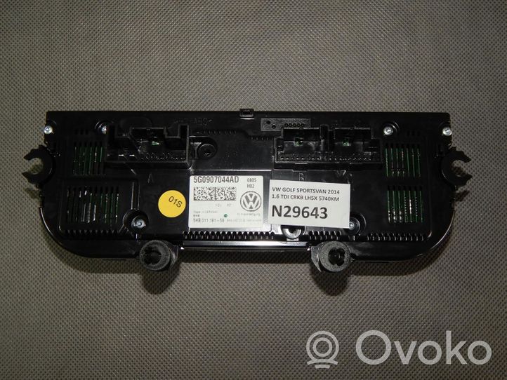 Volkswagen Golf Sportsvan Climate control unit 5G0907044AD